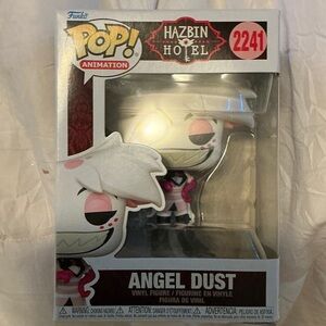Funko Pop! Hazbin Hotel Angel Dust Figure - White and Pink